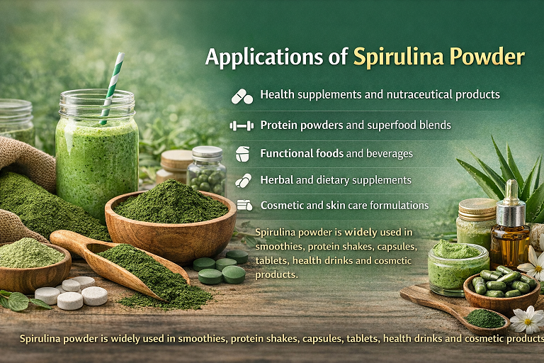 Applications of Spirulina powder